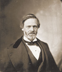 Senator John Sherman of Ohio, whose 「Anti-Trust Act」 of 1890 became the law of the land. Since then, it has been used by the U.S. government and by the courts to curb corporate monopolies.