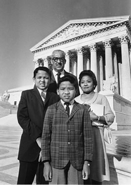 瑟古德·馬歇爾與全家