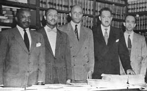 瑟古德·馬歇爾與教育基金的四位律師