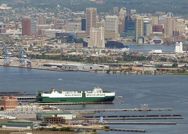 The port of Baltimore