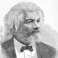 A drawing of Frederick Douglass
