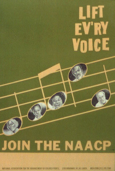 Poster for NAACP, 'Lift Ev'ry Voice -- Join the NAACP'