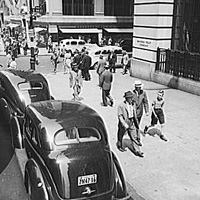 New York street scene, 1939