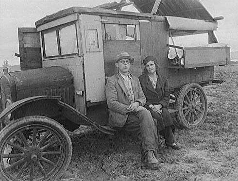 'Dorothea Lange's photograph pea pickers in California. 'Mam, I've picked peas from Calipatria to Ukiah. This life is simplicity boiled down.''