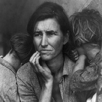 'Dorothea Lange's famous photograph, 'Migrant Mother'