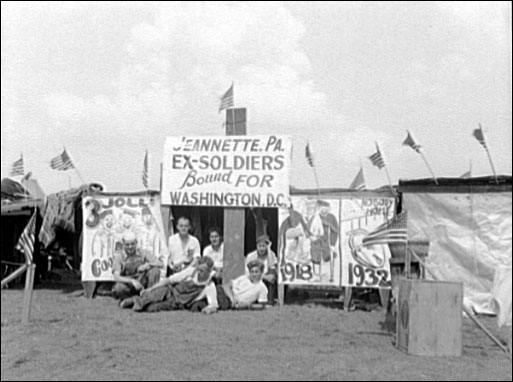 Bonus veterans from Jeannette, Pennsylvania, 1932.