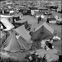 Photo of Bonus Marchers' camp.