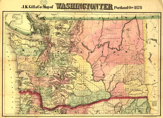 美國與英國議定的條約中、設定 49th 緯線（華盛頓州的北方邊界）為美國和加拿大的國界。