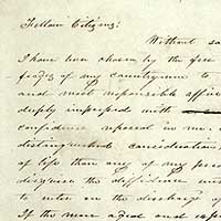 波爾克就職演說的個人手稿 Polk's inaugural address, in his own handwriting 