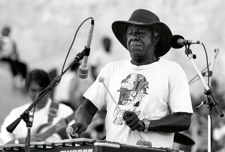 Photo of man playing vibraphone