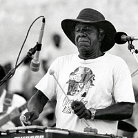 Photo of man playing vibraphone