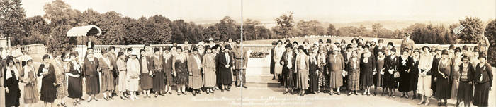 Missouri Gold Star Mothers with General John J. Pershing at the Tomb of the Unknown Soldier, Arlington National Cemetery, September 21, 1930.