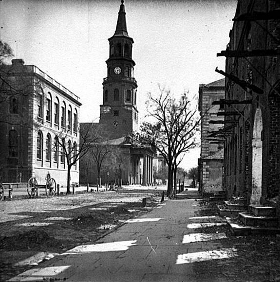 'St. Michael's Church, Charleston, South Carolina,' 1865.