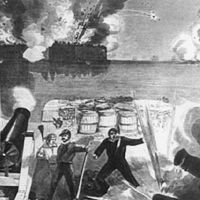Bombardment of Fort Sumter by the Batteries of the Confederate States