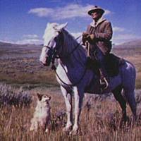 Shepherd with his Horse and Dog on Gravelly Range, Madison County, August 1942