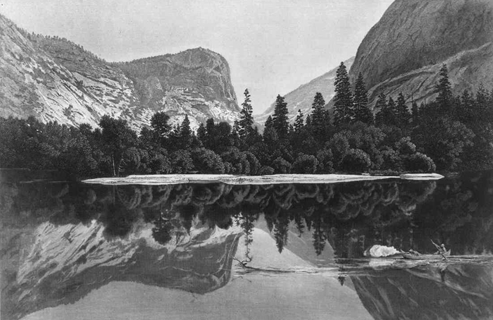 Mirror Lake, Yosemite Valley.