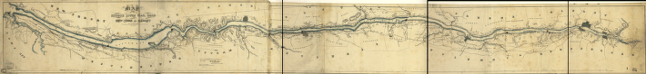 1848年哈得遜河的地圖