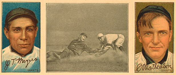 Meyers and Mathewson Baseball Card