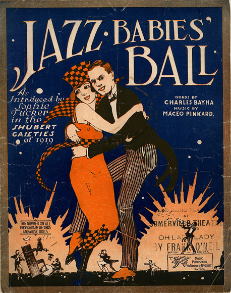 The cover of sheet music for 'Jazz Babies' Ball'