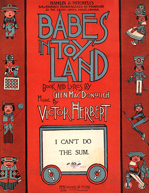 Sheet music for 'I Can't Do That Sum' from Babes in Toyland.