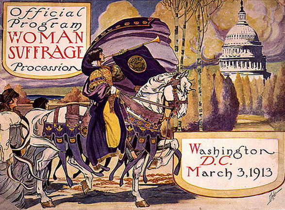 Woman suffrage procession program, 1913