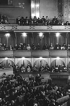 Audience at concert given by Marian Anderson, Chicago, Illinois, 1903.