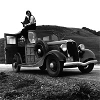 Photographer Dorothea Lange in 1936