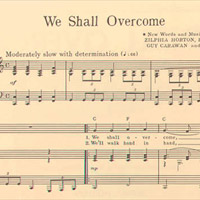 Sheet music for 'We Shall Overcome'