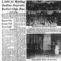 Headline from Montgomery Advertiser, December 6, 1955.