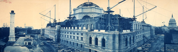 Construction of the Library of Congress, 1893.