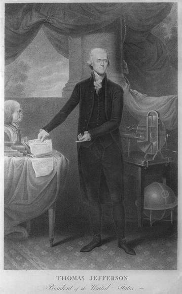 Engraving of Thomas Jefferson