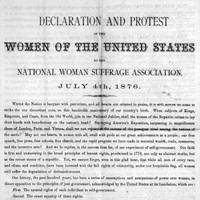 Suffrage Declaration, 1876.