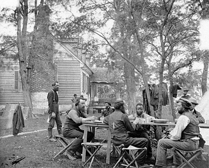Secret Service Men at Foller's House, Cumberland Landing, Virginia, 1862