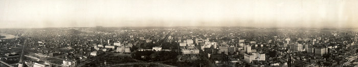 Panoramic view of D.C. from the Washington Monument, 1912