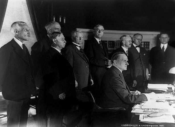 President Coolidge Signs Tax Bill, 1926.