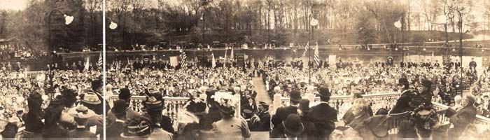 Arbor Day at park, 1908.