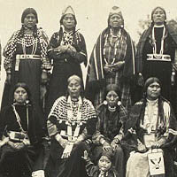 'The Centennial Band', Nez-Perce and Yakima Indians in Oregon in 1911