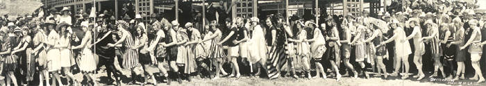 Bath Suit Fashion Parade, Seal Beach, California, July 14, 1918.