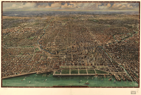 1916年的芝加哥全景