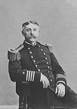 Captain Gridley aboard the U.S.S. Olympia