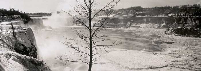 Niagara Falls, General View from Hennepin Point, Winter.