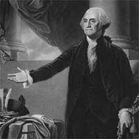 Portrait of George Washington.