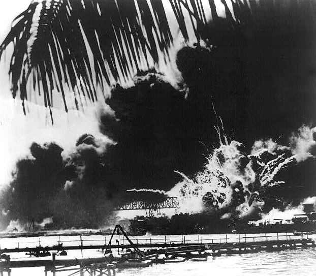 The Japanese attack on Pearl Harbor in 1941