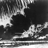 The Japanese attack on Pearl Harbor in 1941