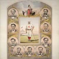 First Nine of the Cincinnati (Red Stockings) Base Ball Club, 1869.