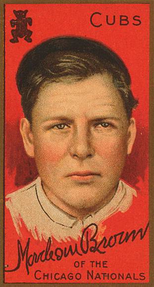 Mordecai Brown, Pitcher, Chicago Cubs, National League, 1911.