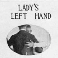 A drawing of the proper position for a lady's left hand from a 1916 dance instruction manual